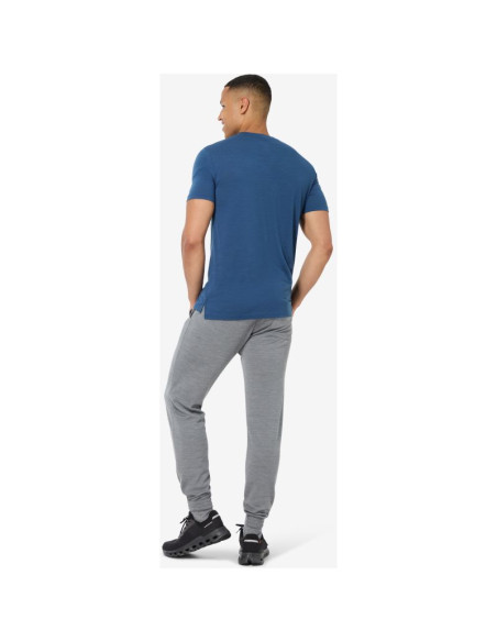 Koszulka merino super.natural tri tee - ocean blue/feather grey rozmiar: xl