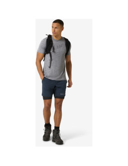 Koszulka z nadrukiem super.natural hiking tee - c.mere grey mel/c.mere gry mel rozmiar: m