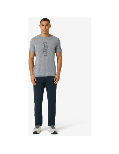 Koszulka merino super.natural carabineri tee - c.mere grey mel/c.mere gry mel rozmiar: m