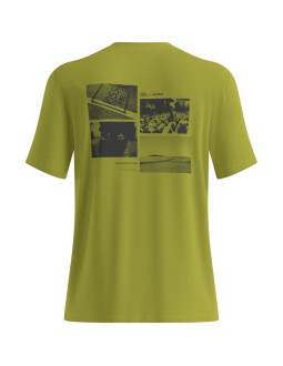 Koszulka merino odlo merino 160 postcards crew neck s/s - guacamole rozmiar: m 2