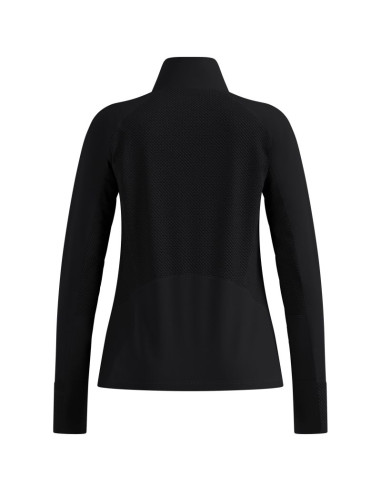Bluza z półgolfem damska odlo x-alp mid layer 1/2 zip czarna