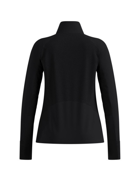 Bluza z półgolfem damska odlo x-alp mid layer 1/2 zip czarna