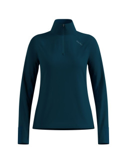 Bluza z półgolfem damska odlo x-alp mid layer 1/2 zip zielona
