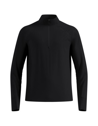 Bluza z półgolfem męska odlo x-alp mid layer 1/2 zip czarna