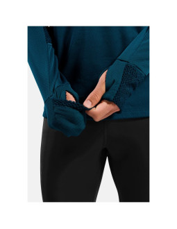 Bluza z półgolfem męska odlo x-alp mid layer 1/2 zip zielona
