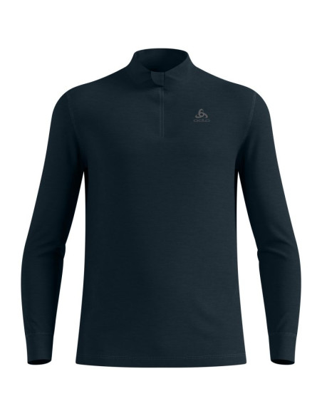 Bluza termoaktywna odlo merino 200 bl top turtle neck ls half zip - dark sapphire rozmiar: m