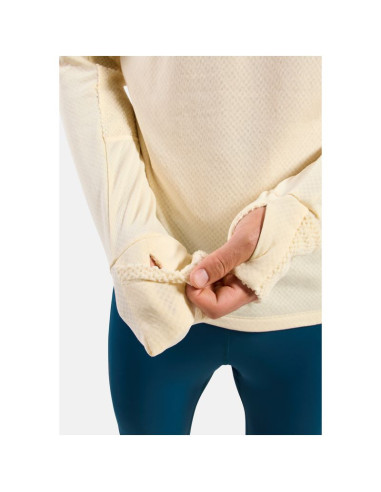 Bluza z kapturem męska odlo x-alp mid layer hoody beżowa