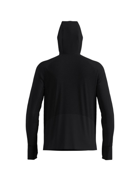 Bluza z kapturem męska odlo x-alp mid layer hoody czarna