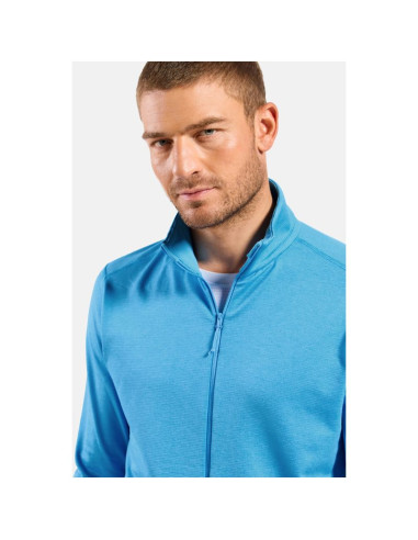 Bluza rozpinana męska odlo grid fleece mid layer full zip niebieska