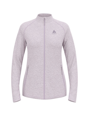 Bluza rozpinana damska odlo mid layer full zip tencia fioletowa