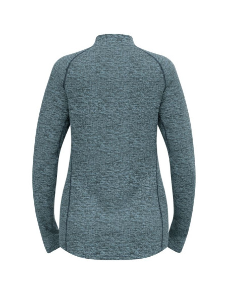 Bluza rozpinana damska odlo mid layer full zip tencia niebieska