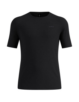Koszulka termoaktywna odlo merino 200 bl top crew neck ss - black rozmiar: l