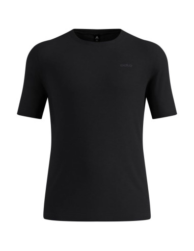 Koszulka termoaktywna odlo merino 200 bl top crew neck ss - black rozmiar: l