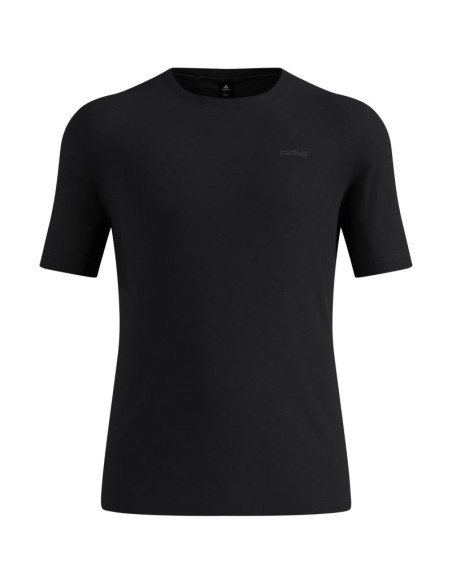 Koszulka termoaktywna odlo merino 200 bl top crew neck ss - black rozmiar: l