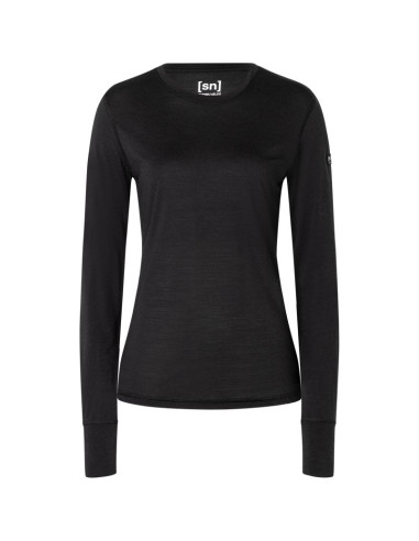 Longsleeve damski super.natural tundra175 ls jet black rozmiar: m