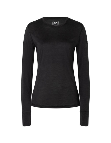 Longsleeve damski super.natural tundra175 ls jet black rozmiar: m