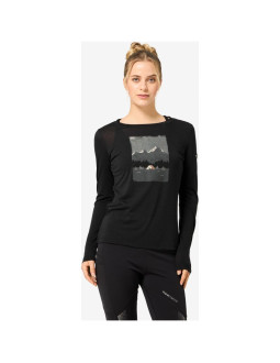 Bluza damska super.natural outdoor night ls - jet black/copper/various rozmiar: s 2