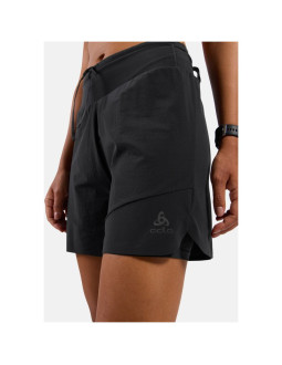 Spodenki damskie odlo 2-in-1 short x-alp trail 5 inch czarne