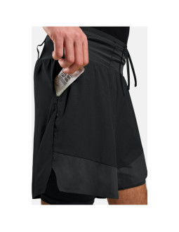 Spodenki męskie odlo 2-in-1 short x-alp trail 6 inch czarne