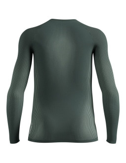 Bielizna termoaktywna z długim rękawem odlo bl top crew neck l/s performance warm zielona