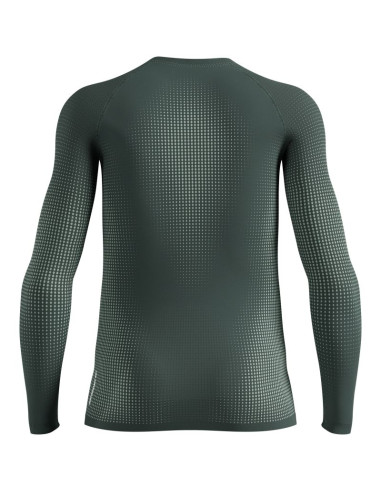 Bielizna termoaktywna z długim rękawem odlo bl top crew neck l/s performance warm zielona