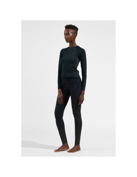 Legginsy termoaktywne damskie odlo performance warm bl bottom czarne