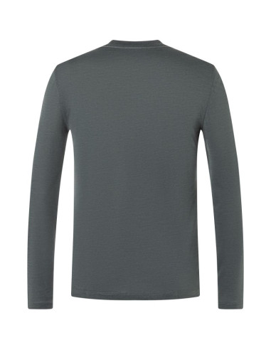 Bluza bez kaptura super.natural swiss lodge ls - dark.s.mel/c.blue/cash.gry mel rozmiar: l