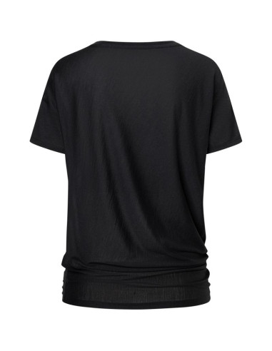 Koszulka merino damska super.natural yoga loose tee - jet black rozmiar: l
