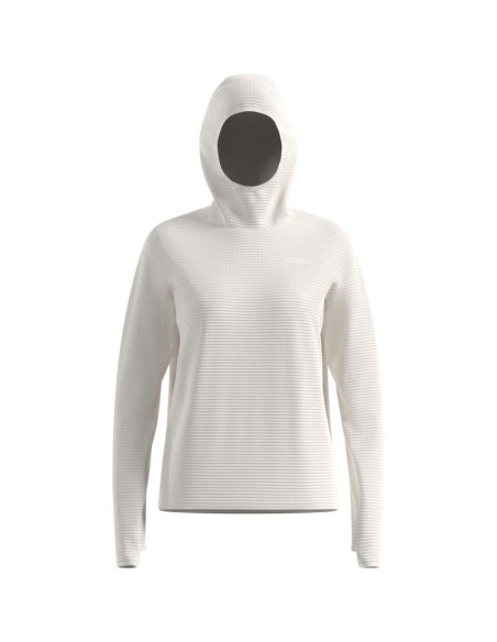 Bluza z kapturem damska odlo essential thermal mid layer hoody beżowa