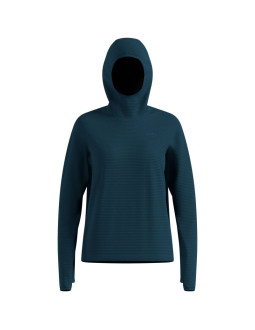 Bluza z kapturem damska odlo essential thermal mid layer hoody zielona