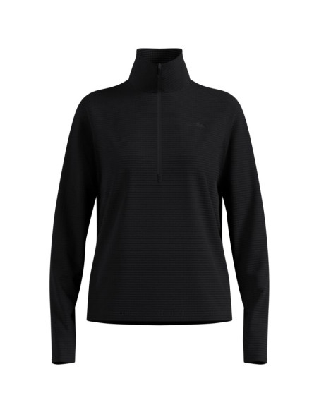 Bluza z półgolfem damska odlo essential thermal mid layer 1/2 zip czarna