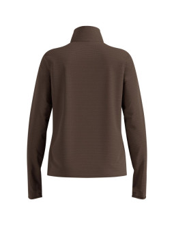 Bluza z półgolfem damska odlo essential thermal mid layer 1/2 zip brązowa