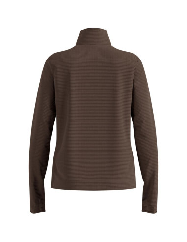 Bluza z półgolfem damska odlo essential thermal mid layer 1/2 zip brązowa
