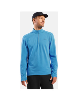 Bluza z półgolfem męska odlo mid layer 1/2 zip essential thermal niebieska
