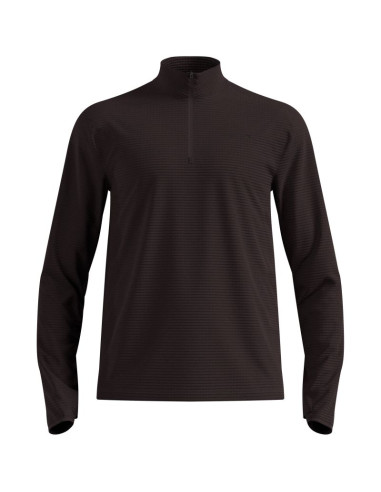 Bluza z półgolfem męska odlo mid layer 1/2 zip essential thermal brązowa