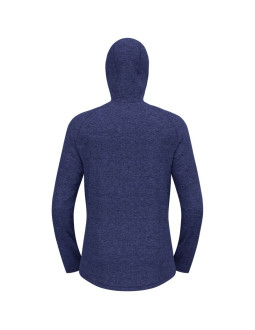 Bluza męska odlo tencia mid layer hoody full zip niebieska