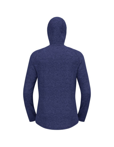 Bluza męska odlo tencia mid layer hoody full zip niebieska