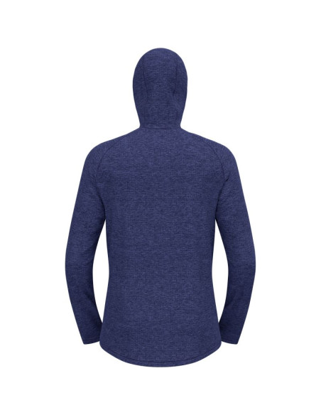 Bluza męska odlo tencia mid layer hoody full zip niebieska