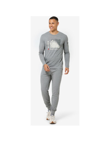 Longsleeve super.natural m super mountain ls szary