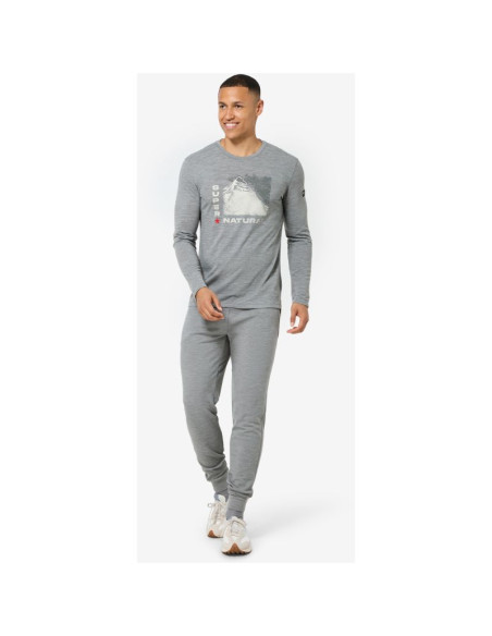 Longsleeve super.natural m super mountain ls szary
