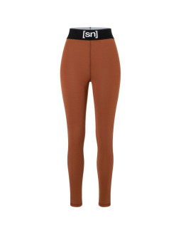 Legginsy termoaktywne damskie super.natural w tundra 175 tight brązowe