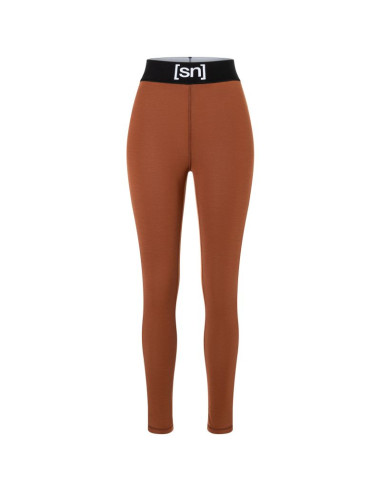 Legginsy termoaktywne damskie super.natural w tundra 175 tight brązowe