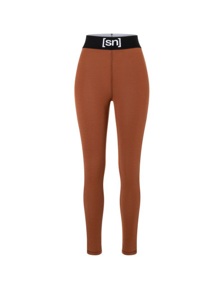 Legginsy termoaktywne damskie super.natural w tundra 175 tight brązowe