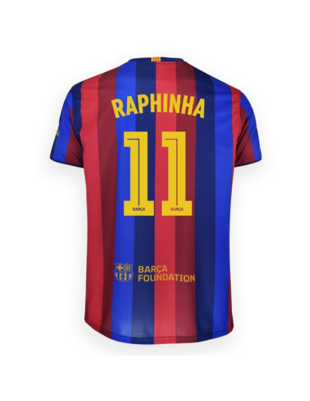 Fc barcelona raphinha komplet koszulka spodenki junior box 2026/27 bd19er