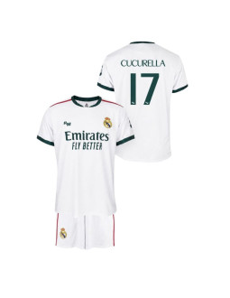 Real madryt cucurella komplet koszulka spodenki junior box rm26b1c 2