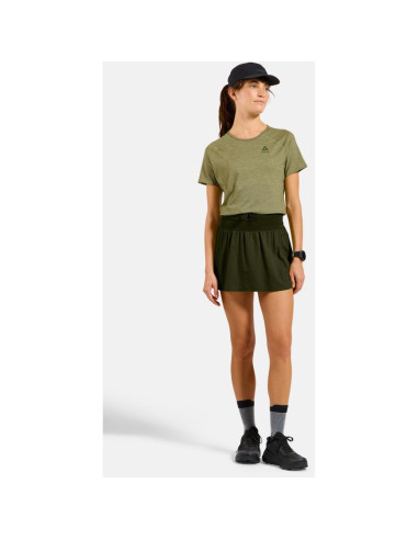 Koszulka z krótkim rękawem damska odlo t-shirt crew neck s/s x-alp pw 115 zielona