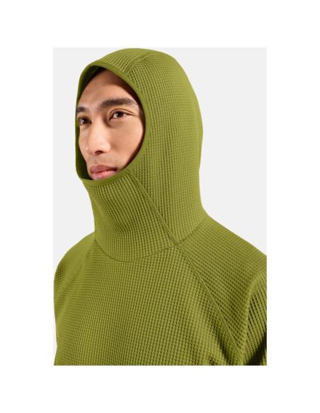 Bluza męska odlo mid layer hoody cubic zielona