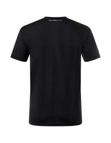 Koszulka merino super.natural carabineri tee - jet black/vapor grey rozmiar: l