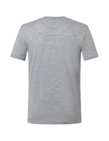 Koszulka merino super.natural carski tee - cashmere grey melange/various rozmiar: m