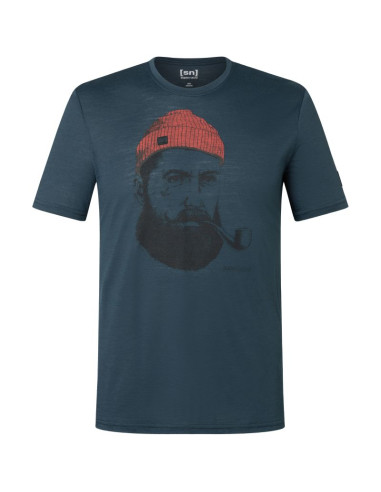 Koszulka z krótkim rękawem męska super.natural m sn sailor tee granatowa
